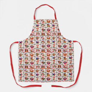 12 Tage Weihnachts-All-over-Print-Schürze Schürze