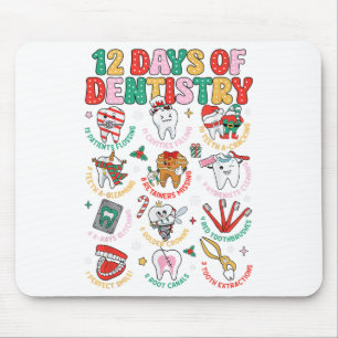 12 Tage Zahnheilkunde Weihnachten Zahnscheibe Crew Mousepad