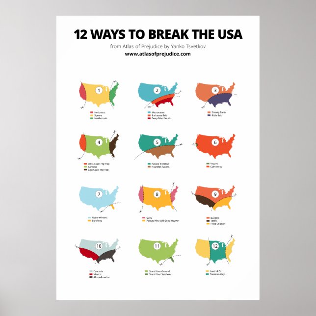 12 Ways to Break the USA Poster (Vorne)