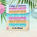 12 Weihnachtstage im Retro Tropical Beach Keramikornament<br><div class="desc">Feiern Sie die Urlaubssaison im tropischen Stil mit diesem "12 Tage Weihnachten am Strand"-Ornament. Lassen Sie sich von der Weihnachtsdekoration mit sonnendurchfluteten Ufern, warmem Sand und einer sanft wehenden Palme verzaubern. Dieses charmante Stück verbindet den traditionellen Weihnachtslieder mit einem spielerischen Strandthema und schafft so einen einzigartigen Urlaubssinn. Die lebhaften Farben...</div>