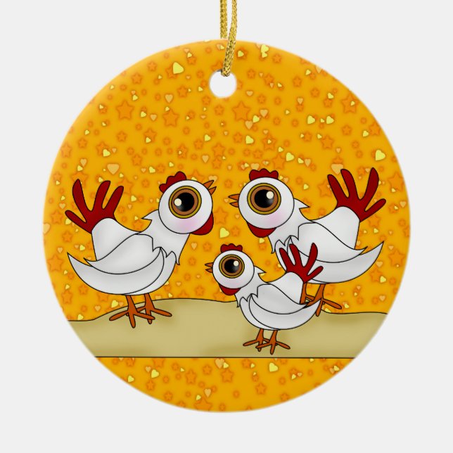 12 Weihnachtstage Keramikornament (Vorne)