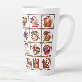 12 Weihnachtstage Latte Tasse