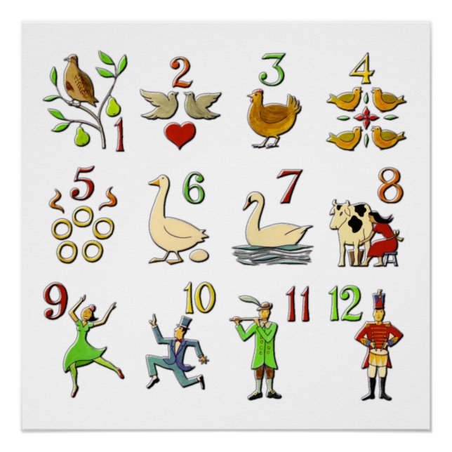 12 Weihnachtstage Poster (Vorderseite)