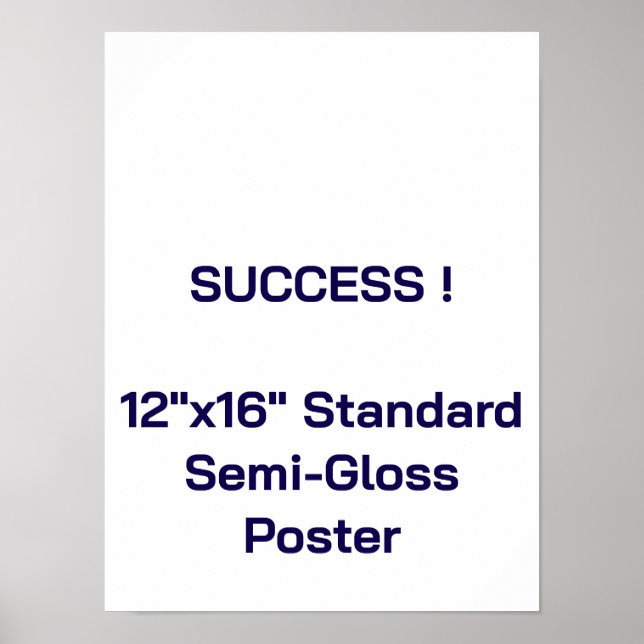 12"x16" Standardposter halbmatt Poster (Vorne)