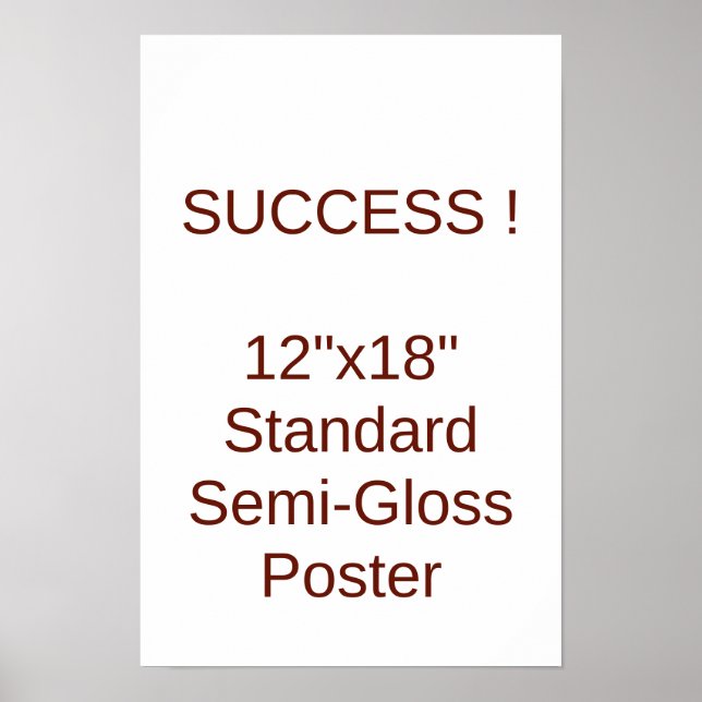12"x18" Standard-Halbmattposter Poster (Vorne)