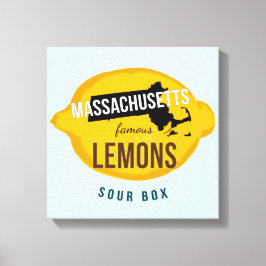 12" x 12" Massachusetts Berühmte Zitronenbäume Lei Leinwanddruck