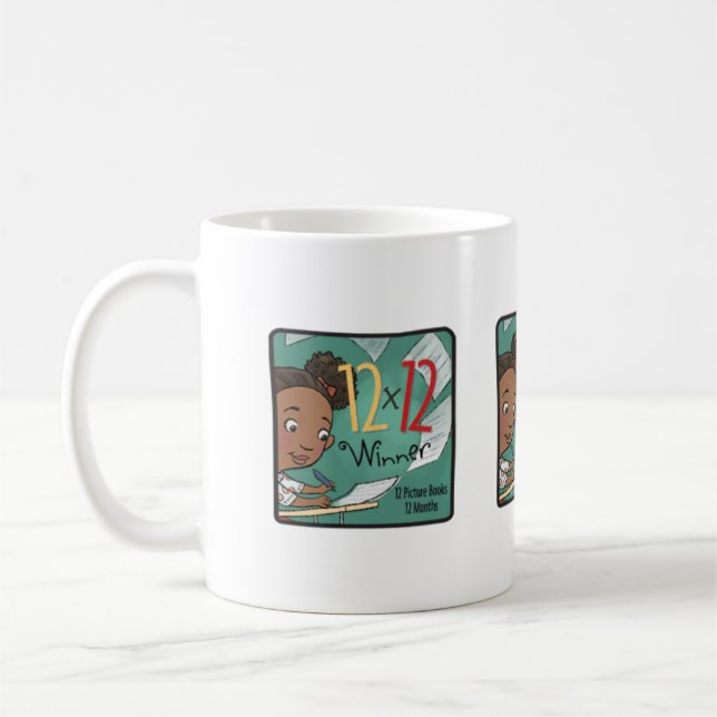 12 x 12 Tasse Writer Girl (Links)