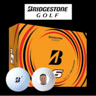 12 x Bridgestone e6 Custom Photo Golf Balls Golfball