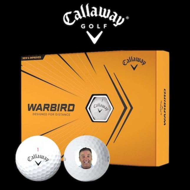 12 x Callaway Warbird Custom Photo Golf Balls Golfball (Box of 12 Callaway Warbird custom photo golf balls.)