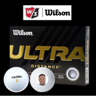 12 x Wilson Ultra 500 Custom Photo Golf Balls Golfball