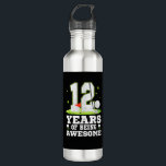 12 Years Of Being Awesome 12th Birthday Golf Theme Edelstahlflasche<br><div class="desc">12 Years Of Being Awesome 12th Birthday Golf Theme T-Shirt</div>