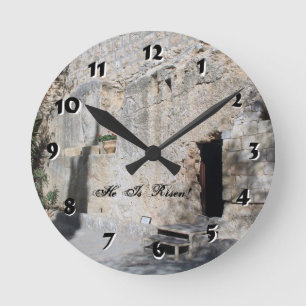 12 Zahl-Wahlen zum zu wählen -- Jesus-Grab-Uhr Runde Wanduhr