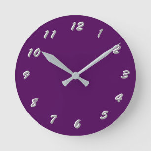 12 Zahlenauswahl aus Lila Uhr