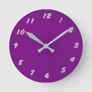 12 Zahlenauswahl aus Lila Uhr