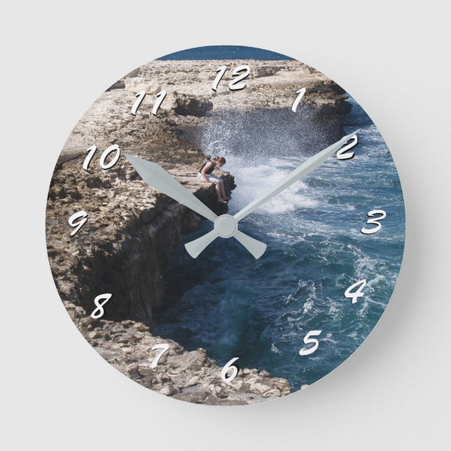 12 Zahlenoptionen für Antigua-Uhr Runde Wanduhr (Vorderseite)