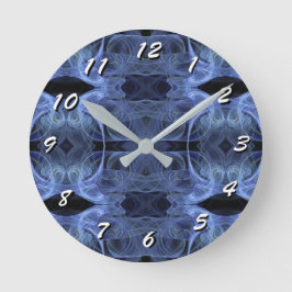 12 Zahlenoptionen für Art-Clock-Fraktal Runde Wanduhr