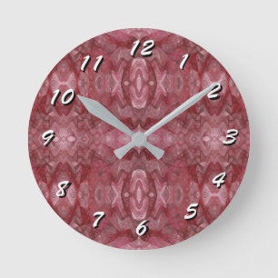 12 Zahlenoptionen für Art-Clock-Fraktal Runde Wanduhr