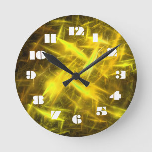 12 Zahlenoptionen - Stromversorgung Runde Wanduhr