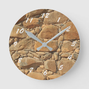 12 Zahlenoptionen zur Auswahl aus der Stone Wall U Runde Wanduhr