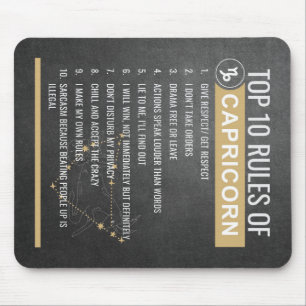 12 Zodiac-Zeichen - Top 10 Regeln Mauspads