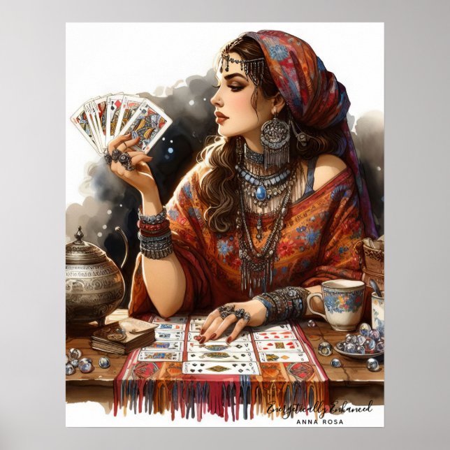*~* 12A100 Psychischer Leser Sinti und Roma Crysta Poster (Vorne)
