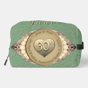 12e/30e Anniversaire de perles Sac à coudre