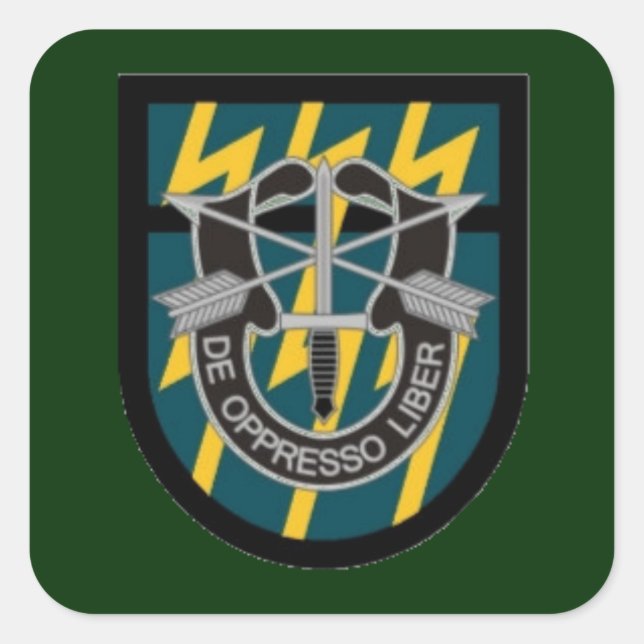 12E GROUPE DES FORCES SPÉCIALES STICKERS FLASH/DUI (Devant)