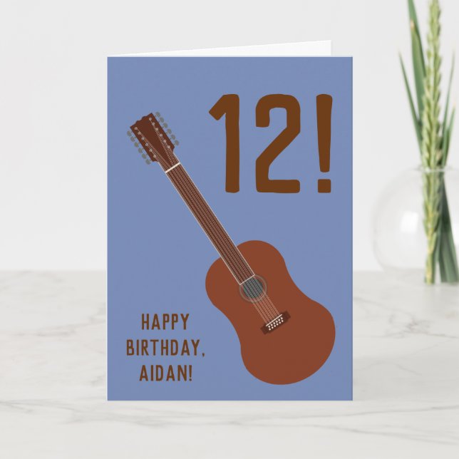12ème Carte de guitare de ficelle de (Devant)