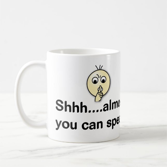 12oz Kaffee Tasse weiß mit dem Titel "Jetzt können (Links)