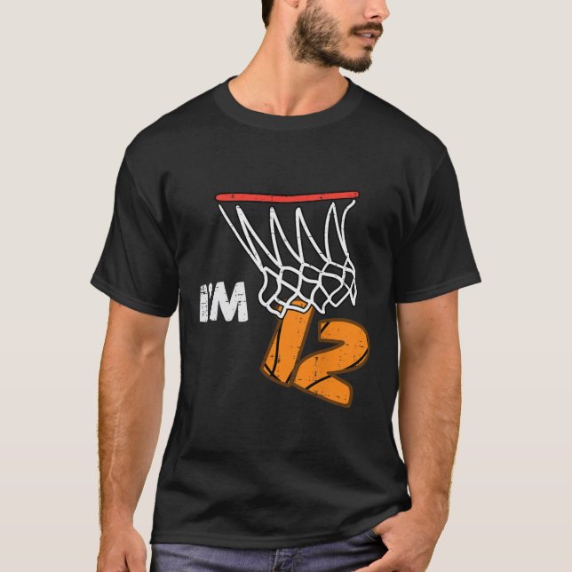 12th Birthday Sketll Im 12 Twelve Year Old Bday Bo T-Shirt (Vorderseite)