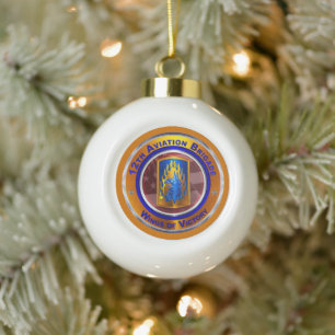 12th Combat Aviation Brigade Keramik Kugel-Ornament