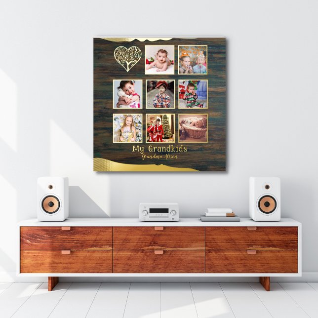 12x12 Foto Collage REAL GOLD FOIL Rustikal Foliendrucke (Von Creator hochgeladen)