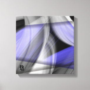 12x12" Lavendel-Mond Trend Abstrakte Kunst Violett Leinwanddruck