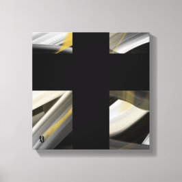 12x12" Trend Abstrakt Kunst Leinwand Schwarz Weiß
