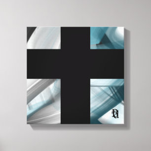 12x12" Trend Abstraktes Kunstleinwand Schwarz Weiß Leinwanddruck