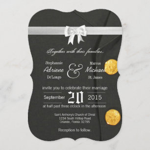 12x18 ARMY Dress Grüntöne Uniform Wedding Einladun Einladung