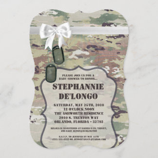 12x18 Baby Shower Invasionstruppe OCP Camouflage U Einladung