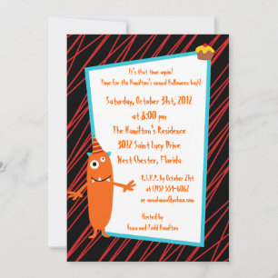 12x18 Birthday Bash Halloween-Party Einladung