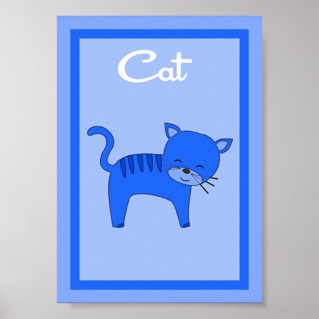 12x18 Cat Barn Yard Boys Wall Art Poster (Vorne)