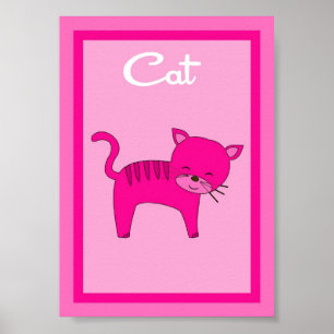 12x18 Cat Barn Yard Girls Schule Poster
