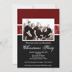 12x18 Christmas XMAS Happy Holiday FOTO Einladung