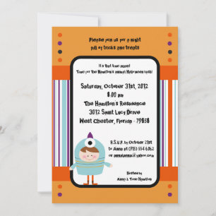 12x18 Costume Party Halloween-Party Einladung