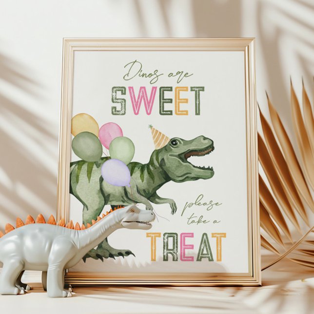 12x18 Dinosaurier Leckerei Signaturkarte Einladung (Von Creator hochgeladen)