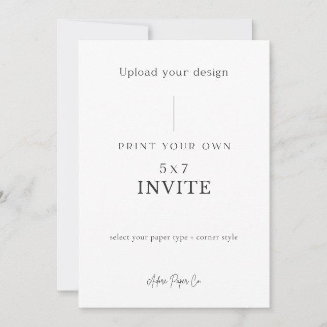 12x18 Einladung: Eigene laden Einladung (Vorderseite)