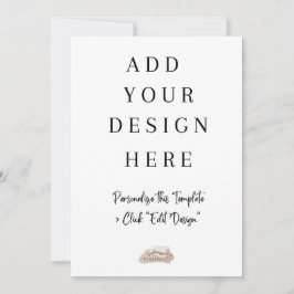 12x18" Flachkartendruck Einladung