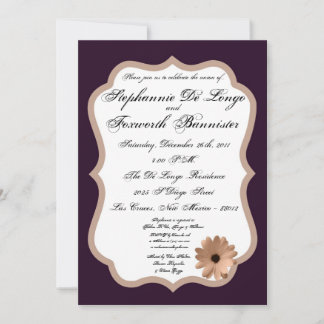 12x18 Floral Blume Extravagant Elegante Hochzeit E Einladung
