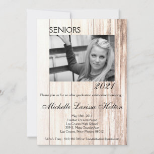 12x18 Foto Graduation Party Einladung Stiefel Coun