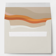 12x18 Funky Retro Orange Peach Desert Disco Hochze