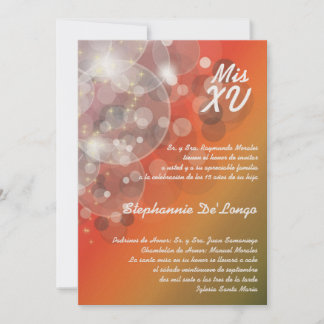 12x18 Glitz Glimmer Quinceanera Einladung zum Gebu