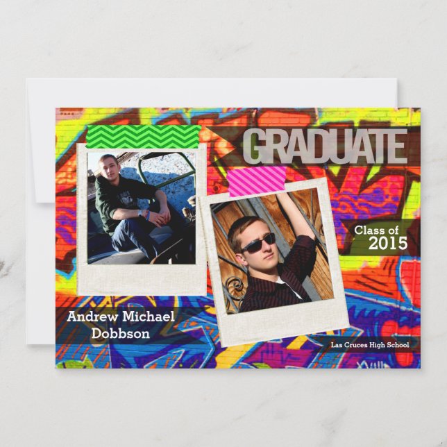 12x18 Graffiti Paint Air Brush Senior Ankündigung (Vorderseite)